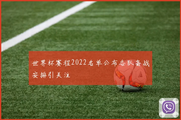 世界杯赛程2022名单公布各队备战安排引关注